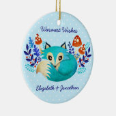 Winter Fox keramisch sieraad Keramisch Ornament (Rechts)