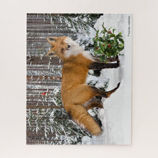 "Winter Fox" Legpuzzel (Verticaal)