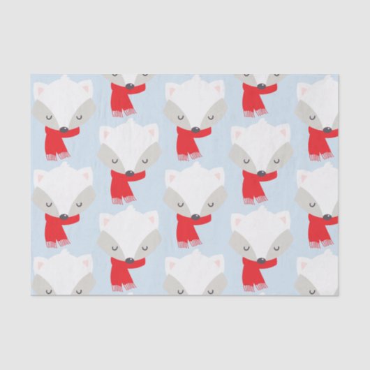 Winter Fox Tissuepapier (Voorkant)