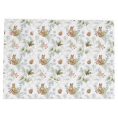 Winter Fox Woodland Forest Cute Grand sac cadeau (Dos)