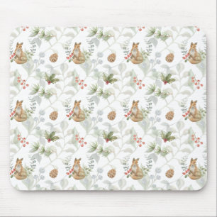 Winter Fox Woodland Forest Cute Muismat