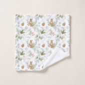 Winter Fox Woodland Forest Joli ensemble de servie (Gant de toilette)