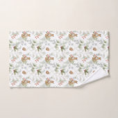 Winter Fox Woodland Forest Joli ensemble de servie (Serviette à main)