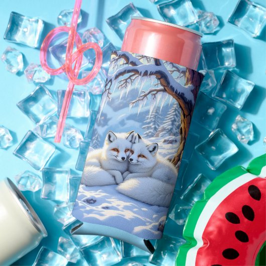 Winter Foxes on a Snowy Winter Day  (Insitu Zomer)