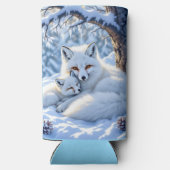 Winter Foxes on a Snowy Winter Day  (Achterkant)