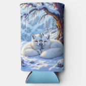 Winter Foxes on a Snowy Winter Day  (Voorkant)