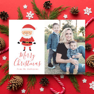 Winter Friends Carte de vœux de Noël du Père Noë