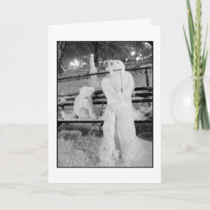 "Winter Friends Holiday Kaart" - Kerstmis Feestdagen Kaart