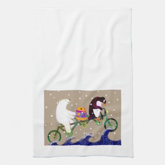 Winter Friends Kitchen Towel Theedoek (Verticaal)