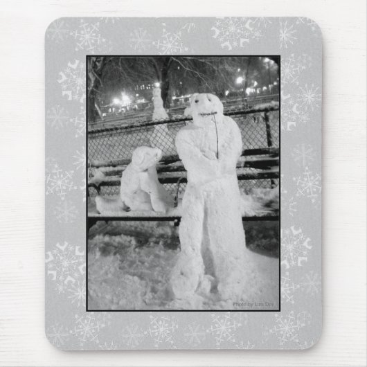 "Winter Friends" Mousepad Muismat (Voorkant)