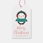 Winter Friends | Penguin Holiday Cadeaulabel (Voorkant)