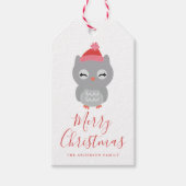 Winter Friends | Vakantia Owl Cadeaulabel (Voorkant)