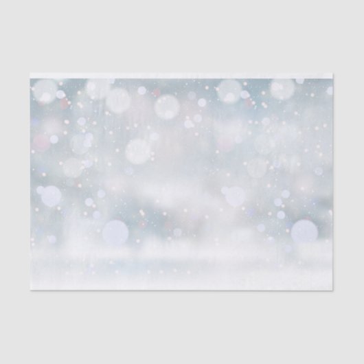 Winter Frost Snowflakes kerst Tissuepapier (Voorkant)