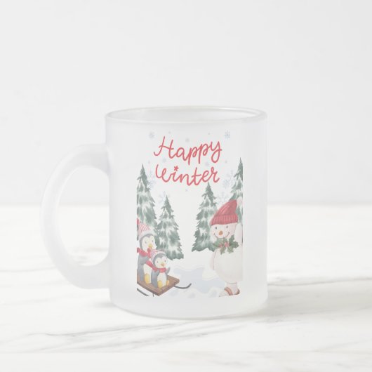 Winter Frosted Mok (Links)