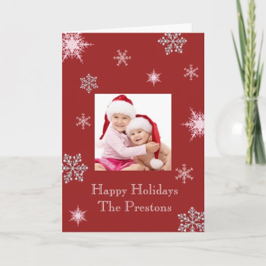 Winter Fun-fotokaart Feestdagen Kaart (Voorkant)