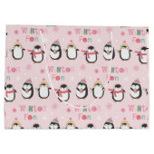Winter Fun | Kerst van de roze pinguïns Groot Cadeauzakje (Achterkant)