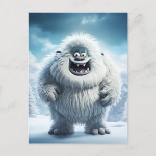 Winter Fun Yeti Briefkaart