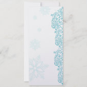 Winter Gala Fundraiser Corporate Party Kaart (Achterkant)