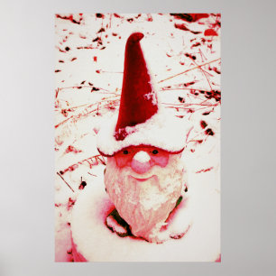 Winter Garden Gnome Ken Gage Fotografie Poster