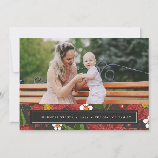 Winter Garden | Kerstfotokaart Feestdagenkaart (Voorkant)