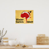 Winter Garten Saharet Cabaret Dancer Old Theater Poster (Keuken)