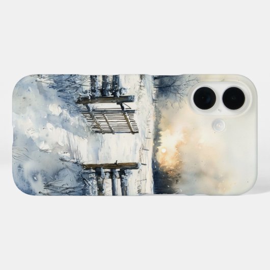 Winter Gate at Sunrise Case-Mate iPhone Case (Achterkant (horizontaal))