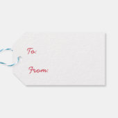 Winter gebreide kerst rendieren cadeau Labels Cadeaulabel (Achterkant Horizontaal)