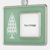 Winter gebreide kerstboom Ornament (Links)