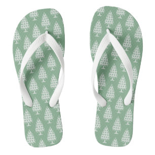 Winter gebreide kerstboom Teenslippers