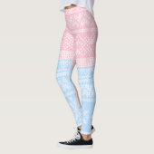 Winter Gebreide Kersttrui Vakantie Cadeau Leggings (Links)