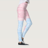 Winter Gebreide Kersttrui Vakantie Cadeau Leggings (Rechts)