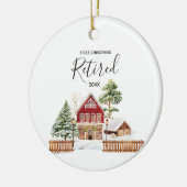 Winter Gepensioneerd Eerste Kerstmis Ornament (Links)