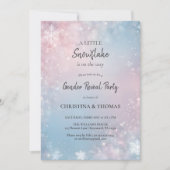 Winter Geslacht onthullen Partij Kaart (Voorkant)