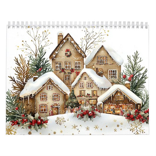 Winter Gingerbread Houses Kalender (Hoes)