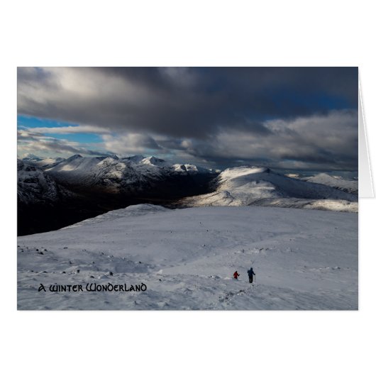 Winter Glencoe Scotland Landschap (Voorkant Horizontaal)