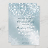 Winter Glitter Snow-kerstfeest Kaart (Voorkant / Achterkant)