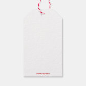 Winter Gnome Gift Tag Cadeaulabel (Achterkant)