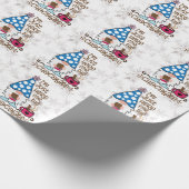 Winter Gnome Ik ben hier voor het chocolade. Cadeaupapier (Hoek)