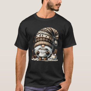 Winter Gnome met warme cacaokopjes en marshmallows T-shirt