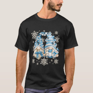 Winter Gnome sneeuwdecor met sneeuwvlokken T-shirt