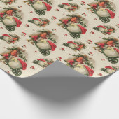 Winter Gnome Wrapping Paper Small Cadeaupapier (Hoek)