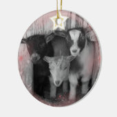 WINTER GOAT BABIES CHRISTMAS ORNAMENT (Links)