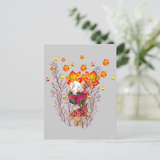 Winter Goddess Briefkaart (Staand voorkant)