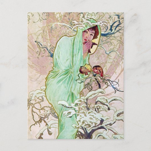 Winter Goddess Briefkaart (Voorkant)