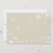 Winter Gold Baby shower per Mail Invitation Kaart (Achterkant)