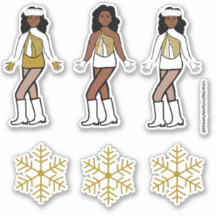 Winter Gold Dancer Stickers #1