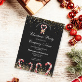 Winter Gold Glitter Kerst Bedrijfsfeest Kaart