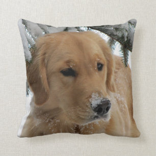 Winter Golden Retriever Sierkussen