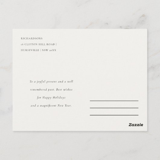 Winter Goose Christmas Funny Merry Goosmas Briefkaart (Achterkant)