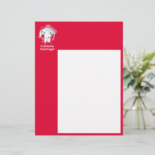 Winter Great Dane (Staand voorkant)